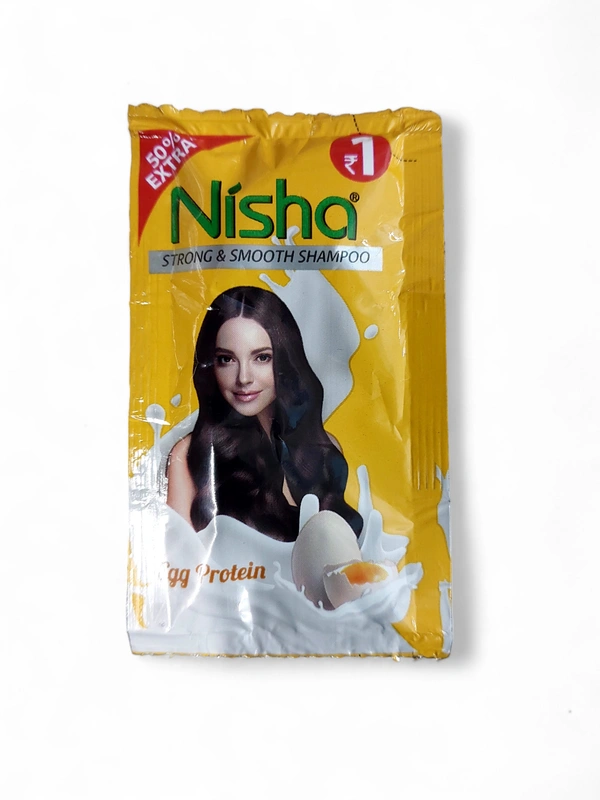 Nisha Shampoo Egg Protein  - Yellow, 6ml