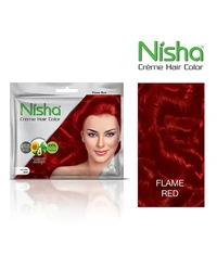 Nisha Flame Red Hair Color  - Red, 40ml