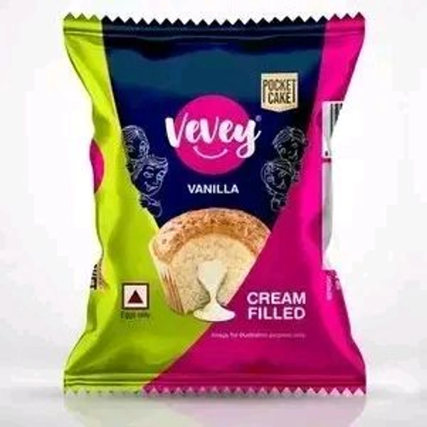 Vevey Vanilla Cup Cake  - 17gm, Set Of 4