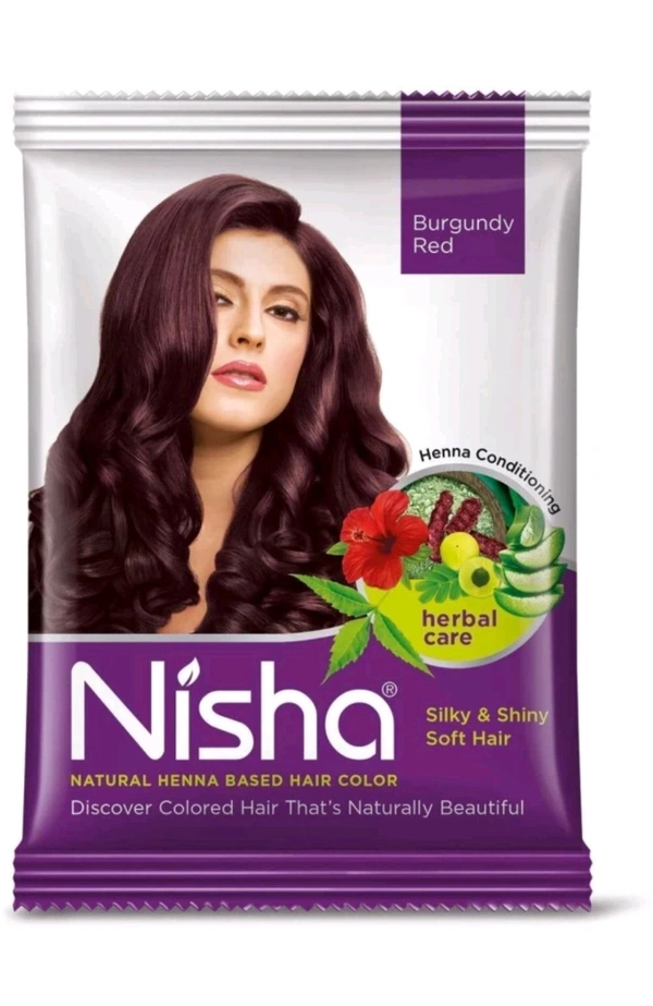 Nisha Hena Burgundy Red Hena  - Burgundy Red, 15g