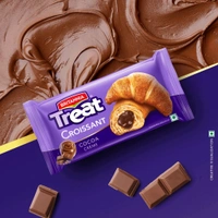 Britannia Treat Croissant Cocoa Cream  - Set Of 4