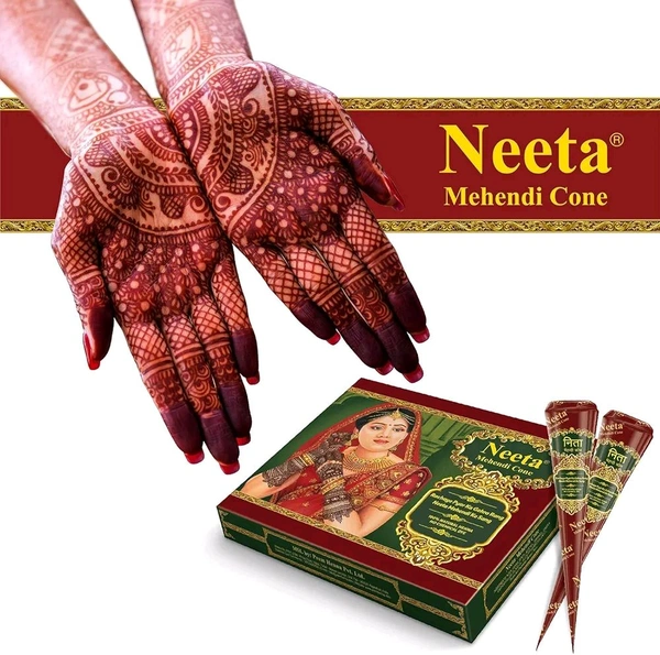 Nisha Neeta Mehandi Cone Set Of 3 Box - 20g