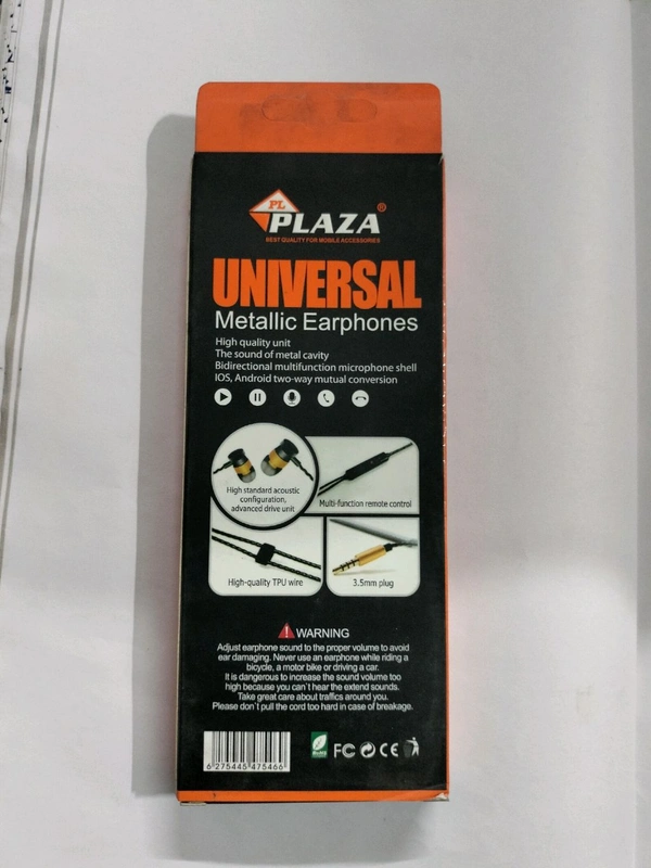 Plaza Univarsal PL-501 - 3.5mm, Black