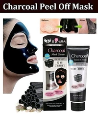 Yash Charcoal Face Mask Cream  - Black, 130g