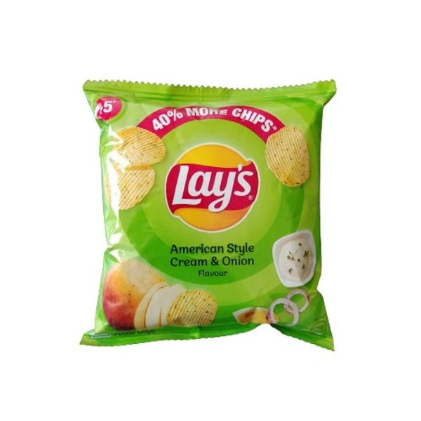 Lay's American Style Cream & Onion Chip Potato Cream - 13gm