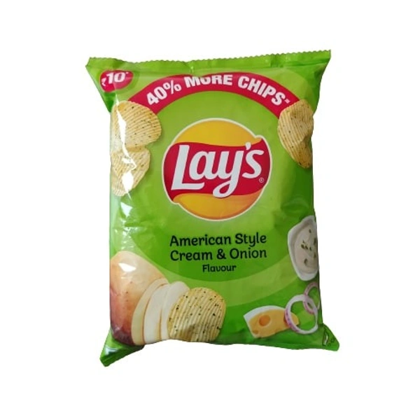 Lay's American Style Cream & Onion Chip Potato Cream - 26gm