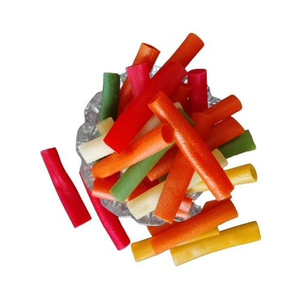 Unfried Color Pipe Papad - 1kg