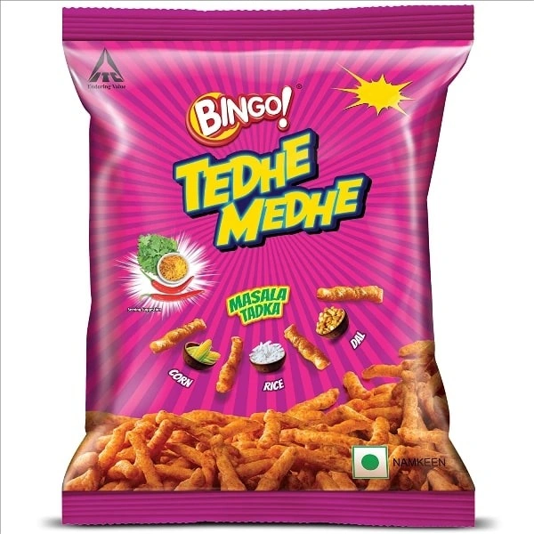 Bingo Tedhe Medhe Masala Tadka - 21.5gm