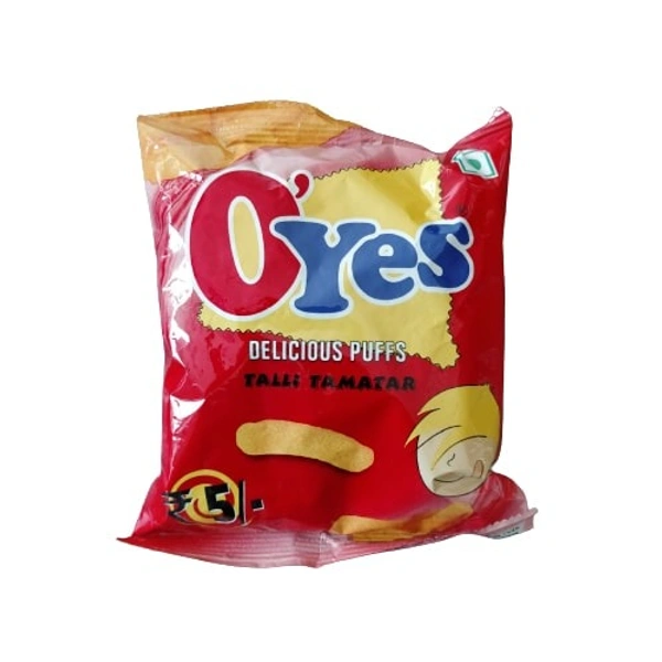 O'Yes Delicious Puffs Talli Tamatar - 16gm