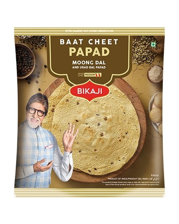 Bikaji Premium Papad Moong Dal & Urad Dal Papad - 400gm