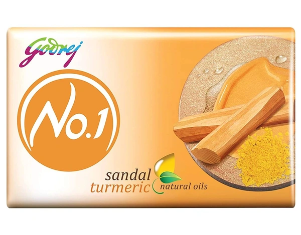 Godrej No.1 Sandal & Turmeric Soap - 5U X 100 gm, Pack of 5