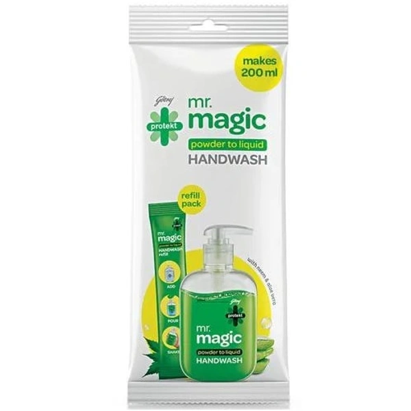 Godrej Protekt Mr. Magic Powder to Liquid Handwash Powder - 9gm