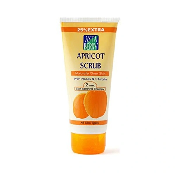 Asta Berry Apricot Scrub Naturally Clear Skin With Honey & Chiraita - 100ml