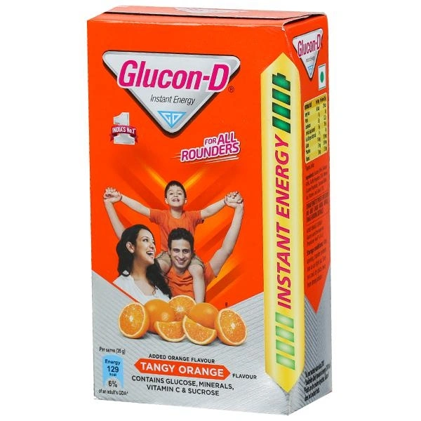 Glucon-D Energy Drink - Instant Energy Tangy Orange - 450gm
