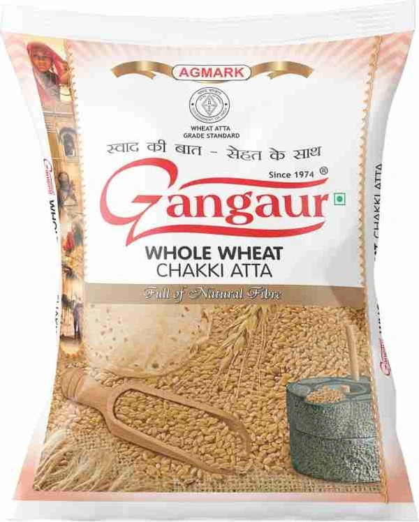 Gangaur Whole Wheat Chakki Atta - 10kg