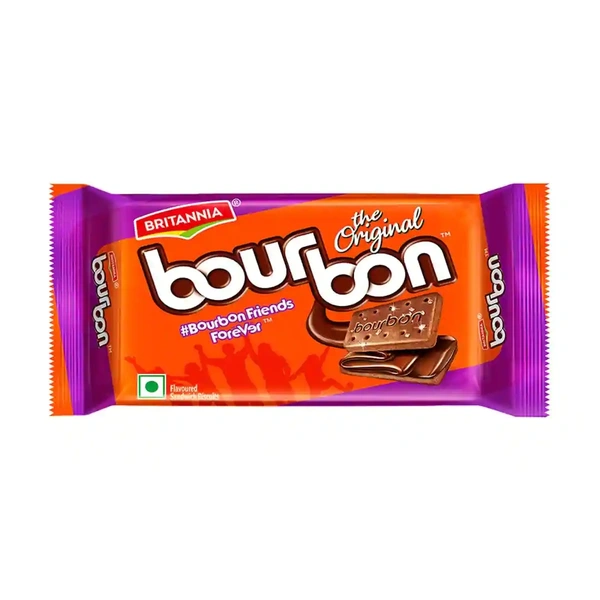 Britannia Bourbon Cream Biscuits - Pack of 12