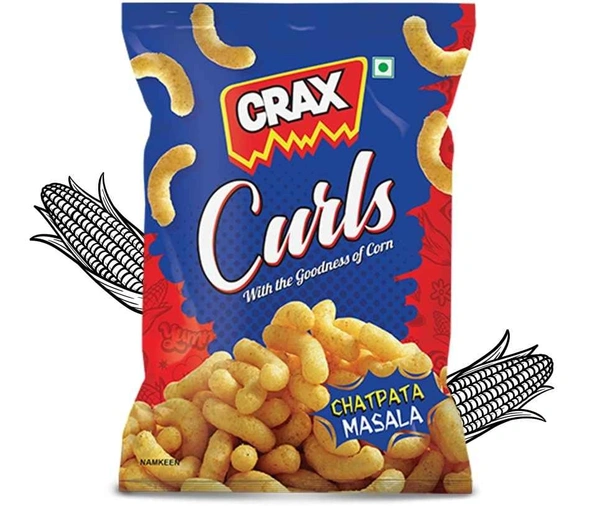 Crax Curls Chatpata Masala Snacks - 16gm