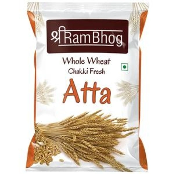 Shri Ram Bhog Whole Wheat Chakki Fresh Atta - 10kg