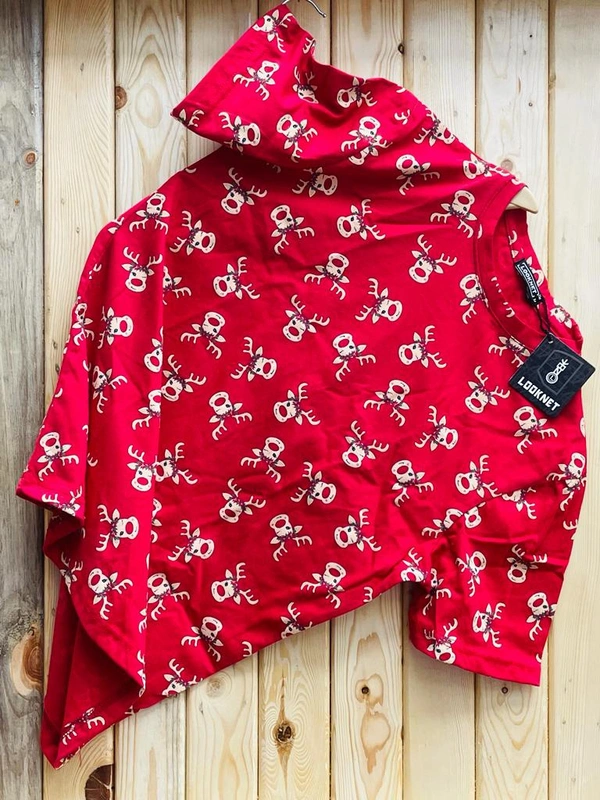 HALF SLEEVE T-SHIRT  - RED, L