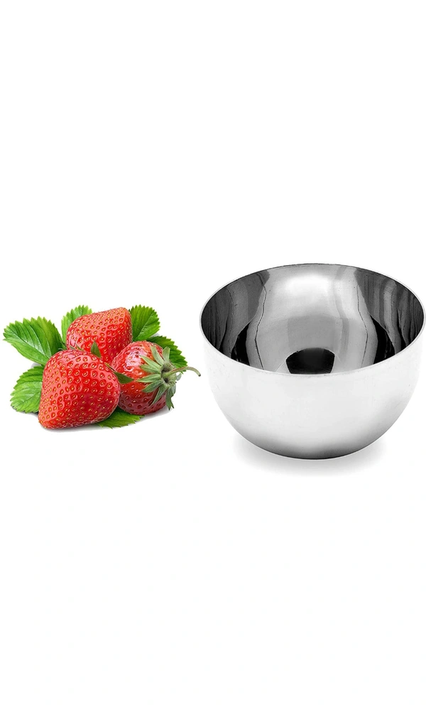 Stainless Steel Apple Wati / Katori / Bowl With Mirror Finish (Set of 6)