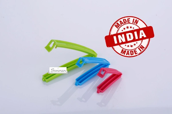 Simran BPA FREE Food Packaging Clip / Pouch Sealer Clip (Set of 12)