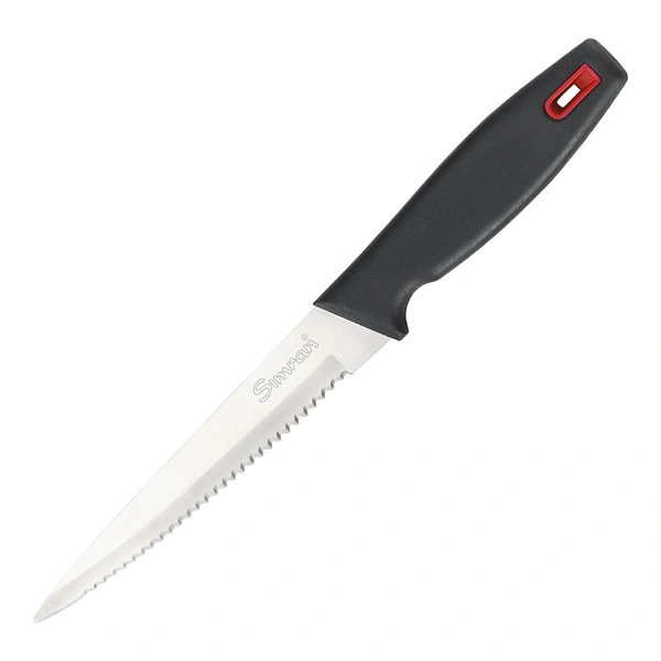 Simran Brand : Apex Kitchen Knife / Vegetable Knife / Utility Knife 27.5 cm with Stainless Steel Serrated Blade