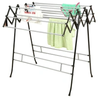 Elaxi DIY Zig Zag Cloth Drying Stand Powder Coated | Heavy Duty| Size-Regular - Regular