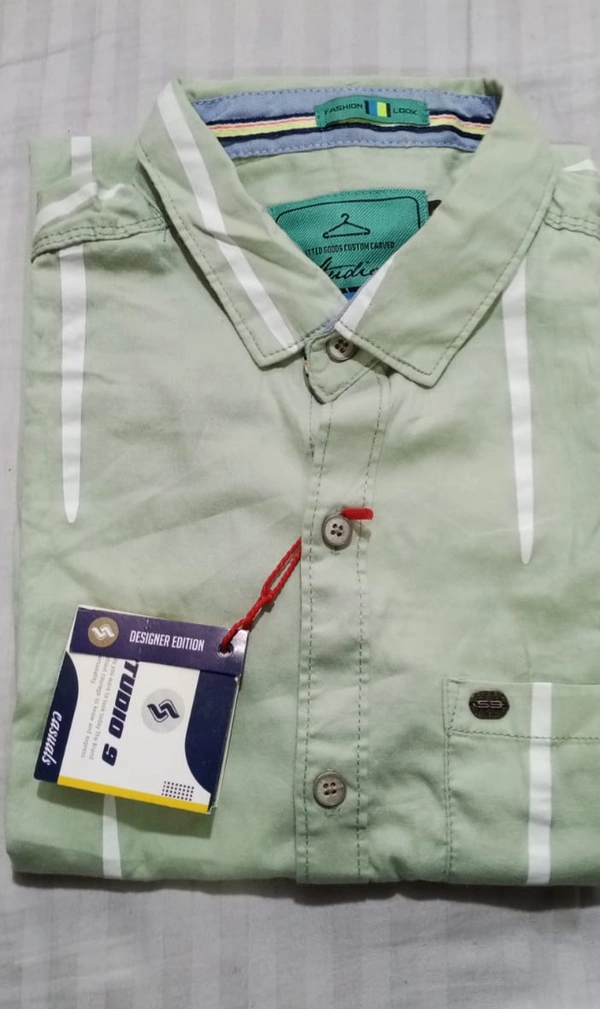 Cotton man Shirt - Off Grey, 9090660, M