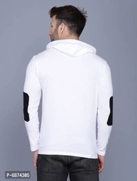 Elegant Cotton White Printed T-shirt For Men - 9886446, Free, XL