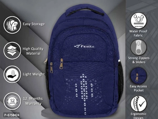 Stylish Polyester Unisex Laptop Backpack - P-6750424, 9886446