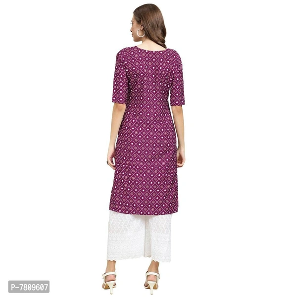 Elegant Crepe Digital Printed Straight Kurta For Women- Pack Of 6 - P-7809607, 9886446, L