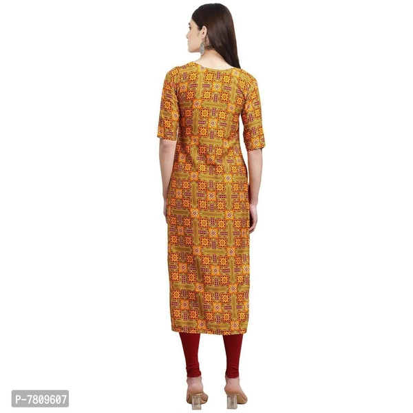 Elegant Crepe Digital Printed Straight Kurta For Women- Pack Of 6 - P-7809607, 9886446, XL