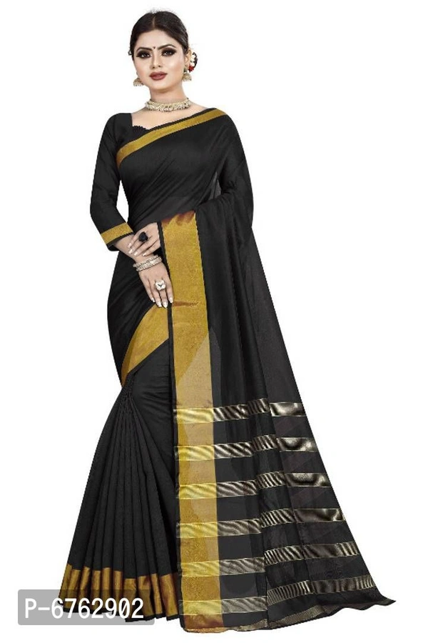 Cotton Silk Woven Saree - P-6762902, 9886446