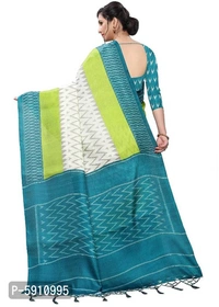 Reliable Light Green Khadi Silk Checked Ikat Women Saree with Blouse piece - P-5910995, 9886446