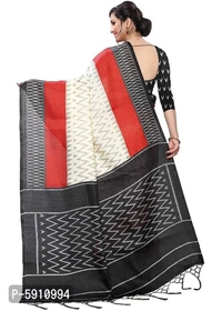 Reliable Black Khadi Silk Checked Ikat Women Saree with Blouse piece - P-5910994, 9886446