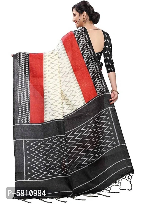 Reliable Black Khadi Silk Checked Ikat Women Saree with Blouse piece - P-5910994, 9886446