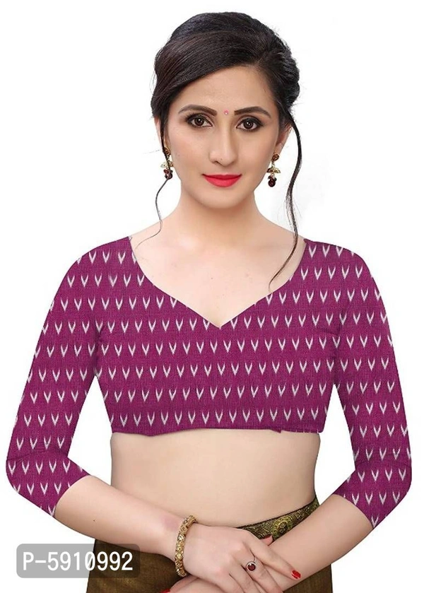 Reliable Maroon Khadi Silk Checked Ikat Women Saree with Blouse piece - P-5910992, 9886446
