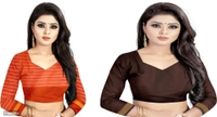 Srivali Womens Fashion Cotton Silk Saree&nbsp;&nbsp;(Pack of 2, Multicolor) - P-6682052, 9886446