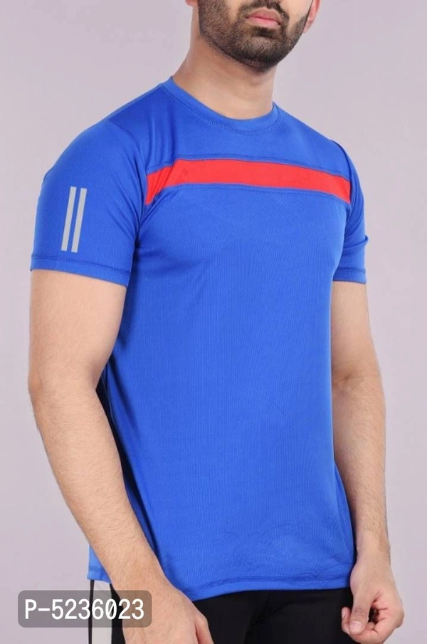Polyester Sports TShirt Black - P-5236023, 9886446, M