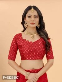Elegant Art Silk Saree With Blouse Piece For Women - P-6820907, 9886446, Red