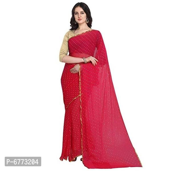 Elegant Chiffon Sarees With Blouse Piece For Women - P-6773204, 9886446, Red