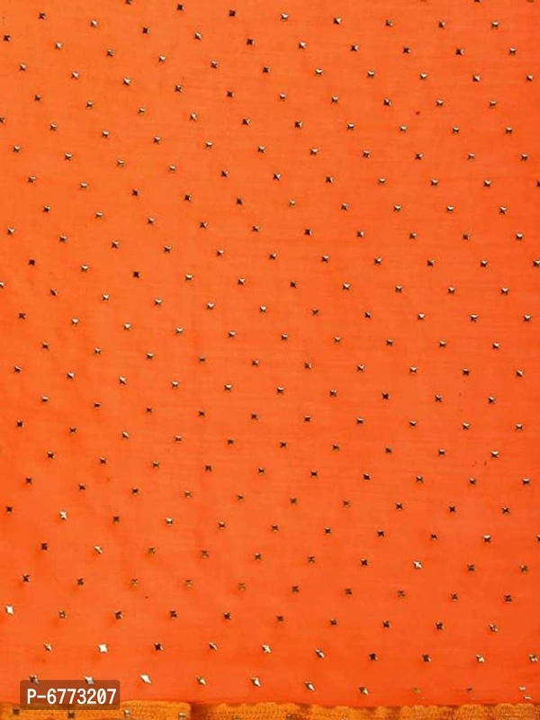 Elegant Chiffon Sarees With Blouse Piece For Women - P-6773207, 9886446, Orange