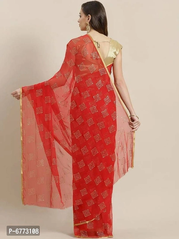 Elegant Chiffon Sarees With Blouse Piece For Women - P-6773108, 9886446