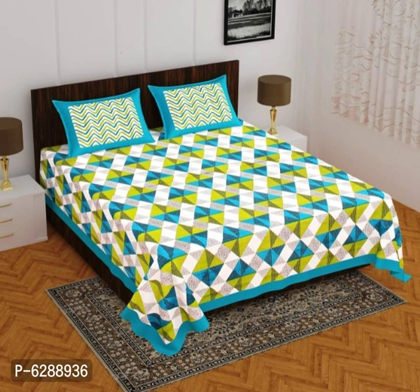 King Size Pure Cotton Double Bedspread BedSheet Bed Cover With Pillow Covers - P-6288936, 9886446