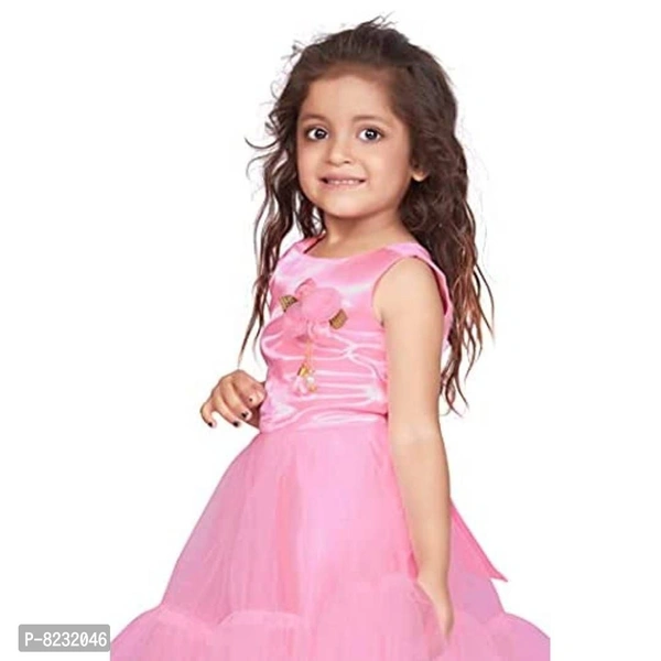 Fashion Dream Baby Girl?۪s Ruffle Hem Flower Applique Party Dress/Frock - P-8232046, 9886446, 12months-24months