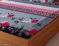 Stylish Fancy Polycotton 3d Printed Multicoloured Double Bedsheet - P-6789530, 9886446