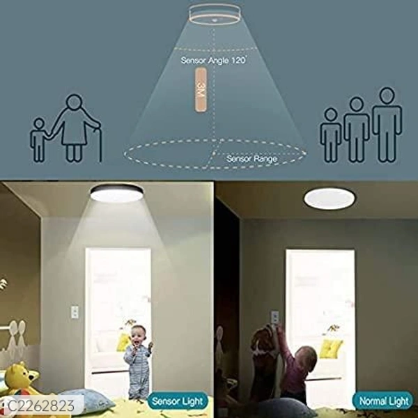 Wireless Wall Light-Motion Sensor Light, USB Charging LED Nightlight, Wireless Sensor Wall Light for Hallway, Wardrobe, Basement with Strong Magnetism and Touch Sensor - 9886446, C2262823