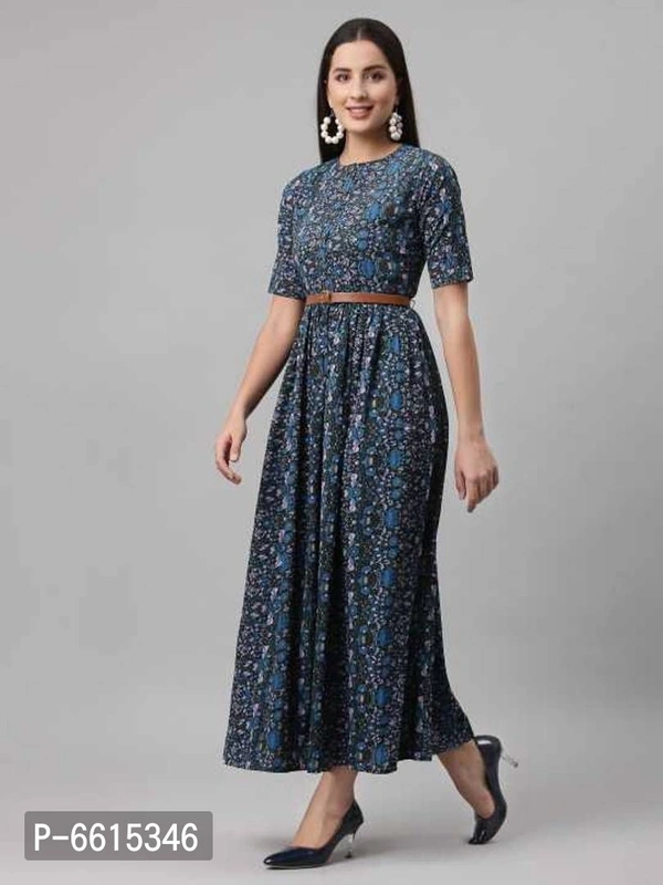 Stylish Rayon Printed Dresses For Women - P-6615346, 9886446, XL