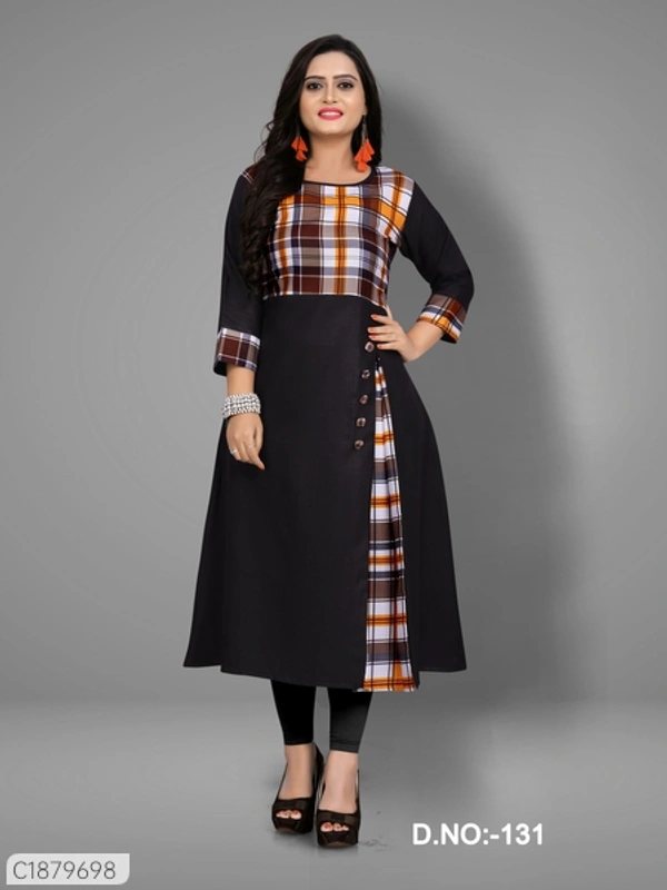 Pretty Printed Cotton Calf Length Kurti - C1879698, 9886446, 3XL