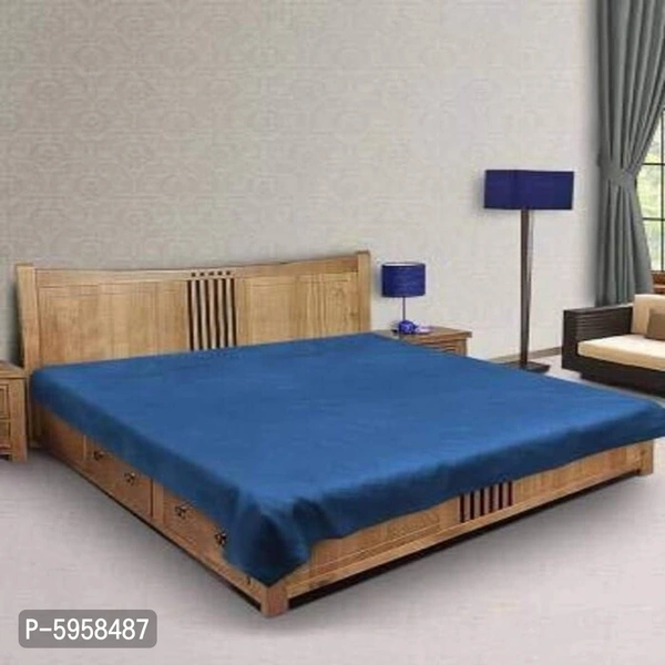 PVC Plastic Waterproof Mattress Protector Cover / Double Bedsheet / Baby Bed Mattress Protecting Sheet (Blue) - P-5958487, 9886446, Double